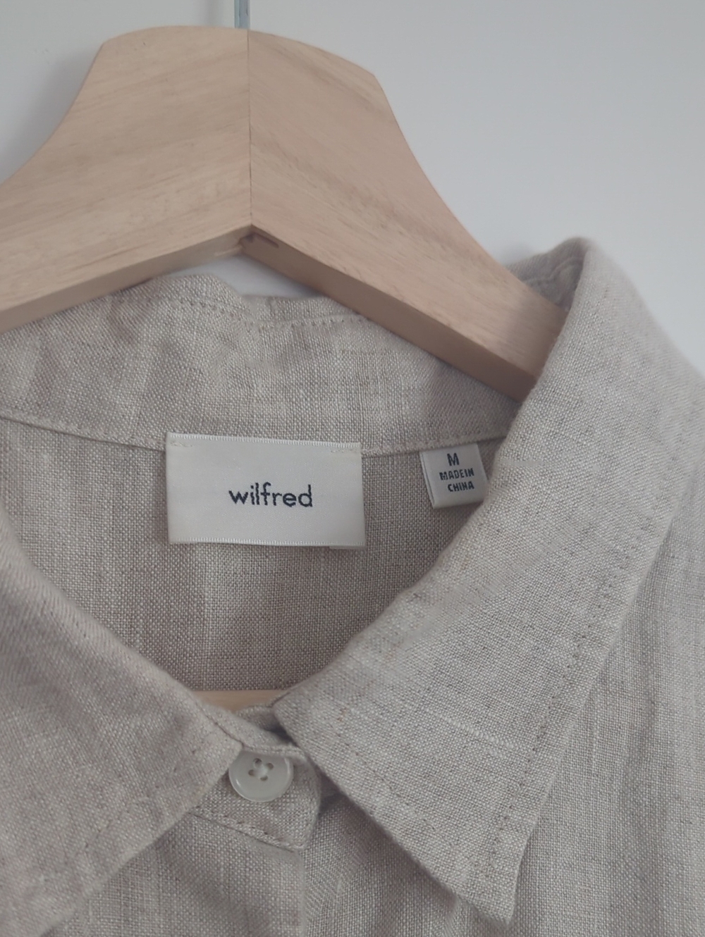 100% Organic Linen Wilfred Maxi Shirt Dress M - Picture 4 of 5